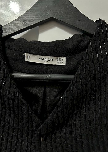 Mango taşlı ceket - Görsel 2