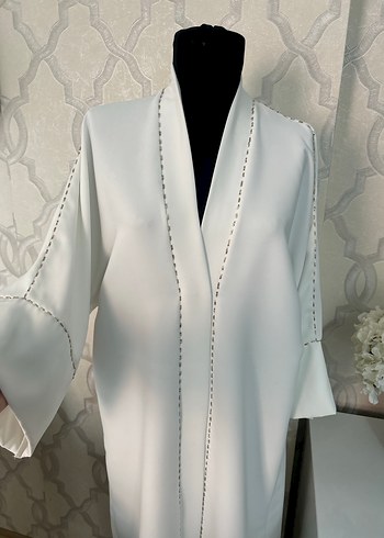 İşlemeli abaya - Görsel 5