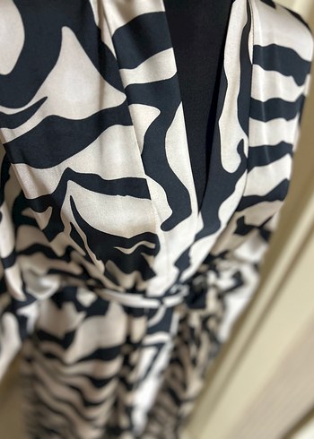 Zebra desen abaya - Görsel 4