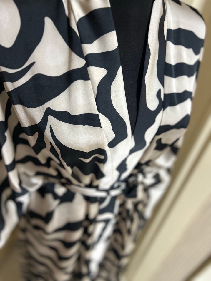 Zebra desen abaya - Görsel 4