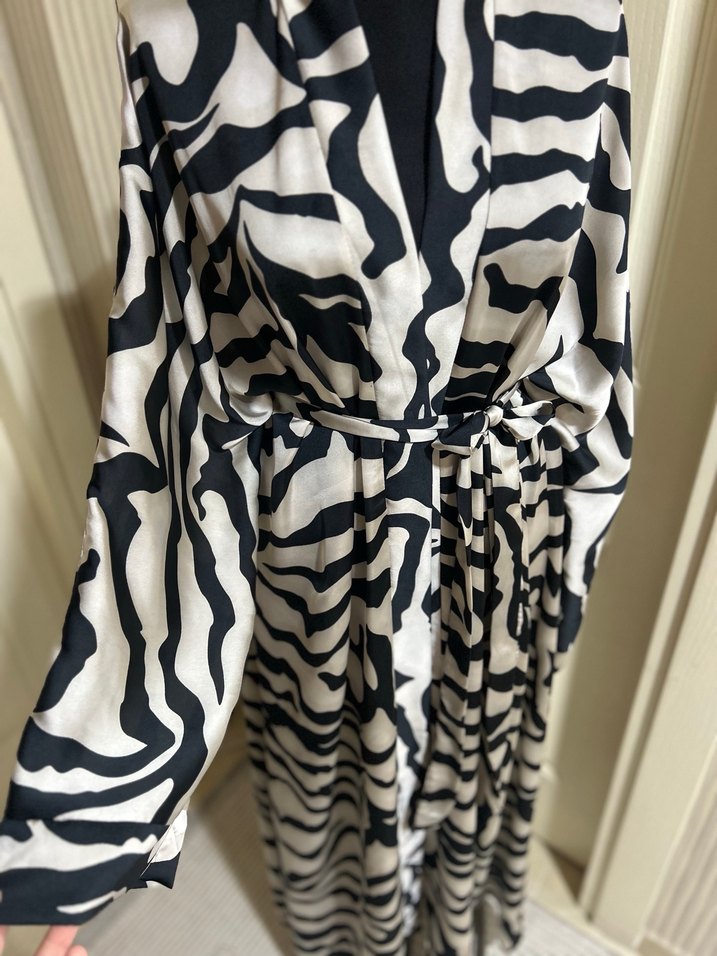 Zebra desen abaya - Görsel 2