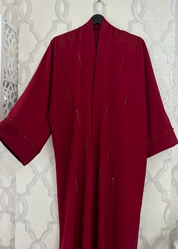 İşlemeli abaya - Görsel 4
