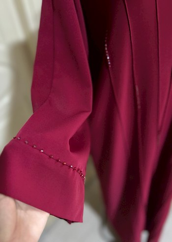 İşlemeli abaya - Görsel 2