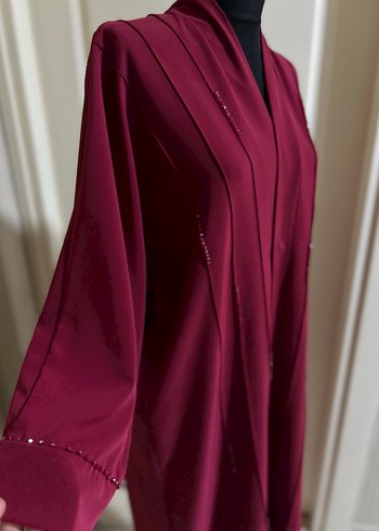 İşlemeli abaya - Görsel 3
