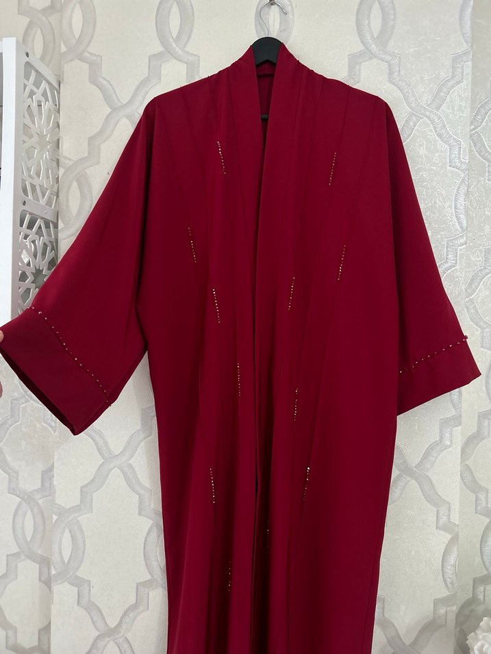 İşlemeli abaya - Görsel 4
