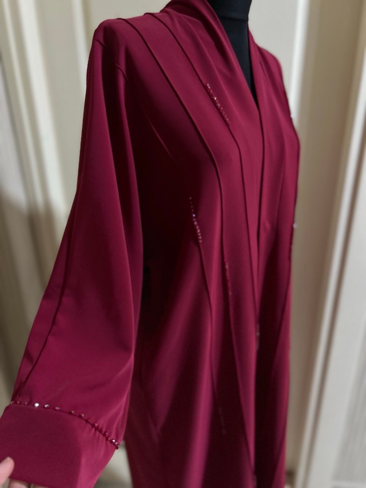 İşlemeli abaya - Görsel 3