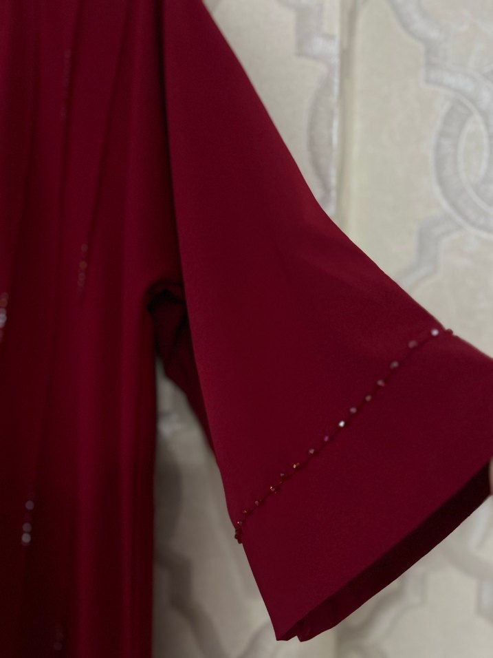 İşlemeli abaya - Görsel 5