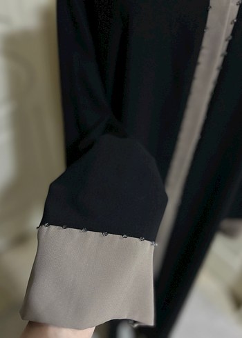 İşlemeli abaya - Görsel 2