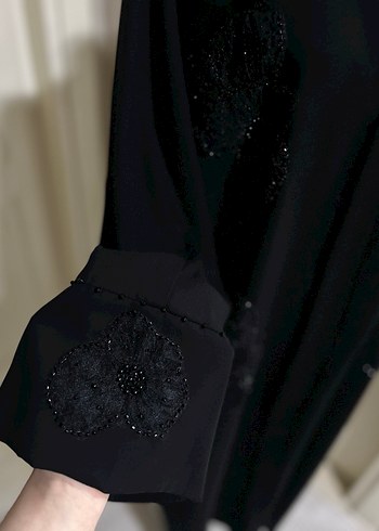 İşlemeli abaya - Görsel 3