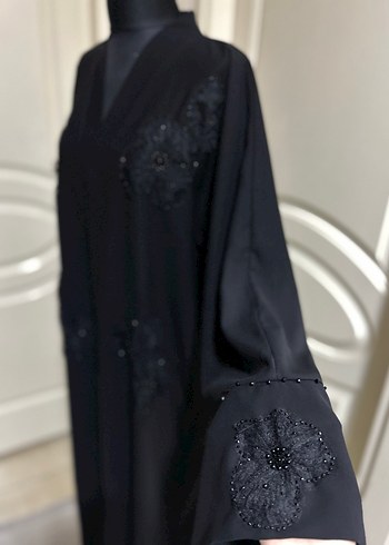 İşlemeli abaya - Görsel 4
