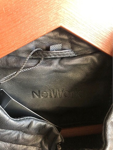 l Beden Network deri mont siyah L