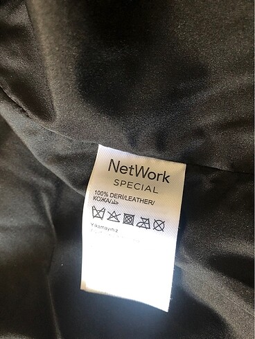 l Beden siyah Renk Network deri mont siyah L