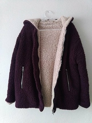 Pull and bear peluş mont