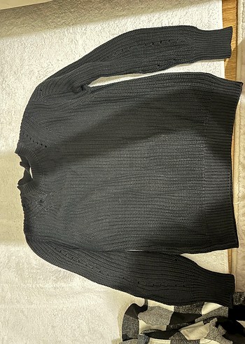 Siyah triko kazak