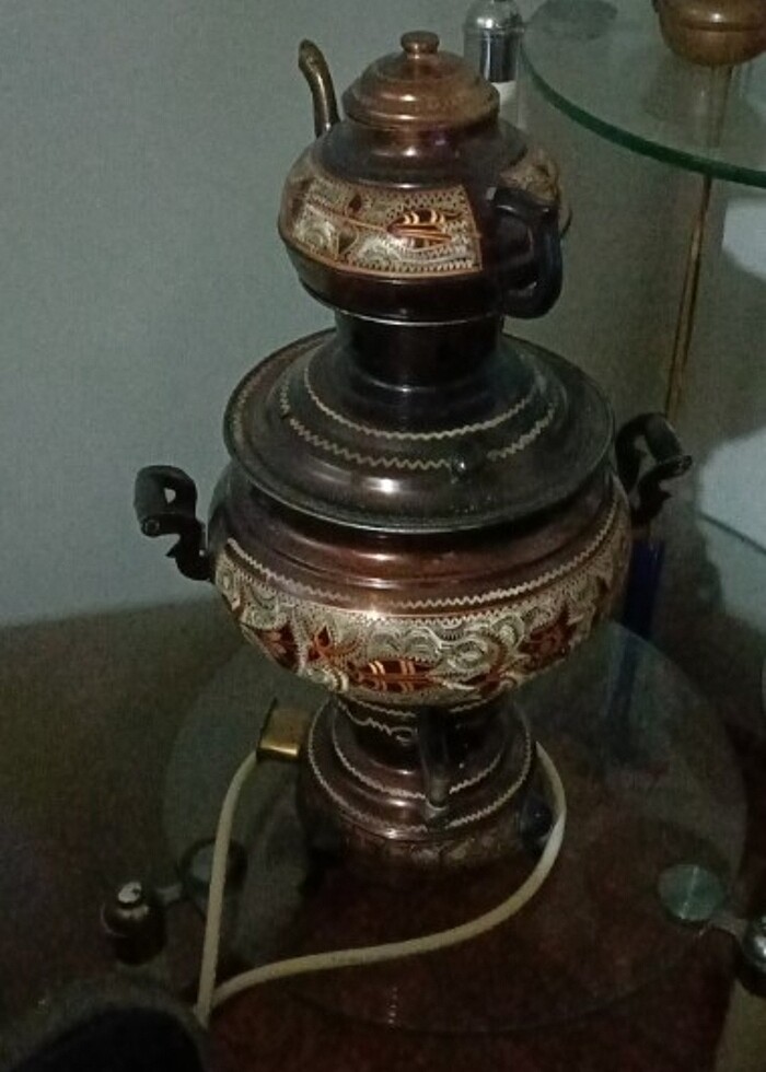 Erzurum işi semaver bakır - Görsel 2