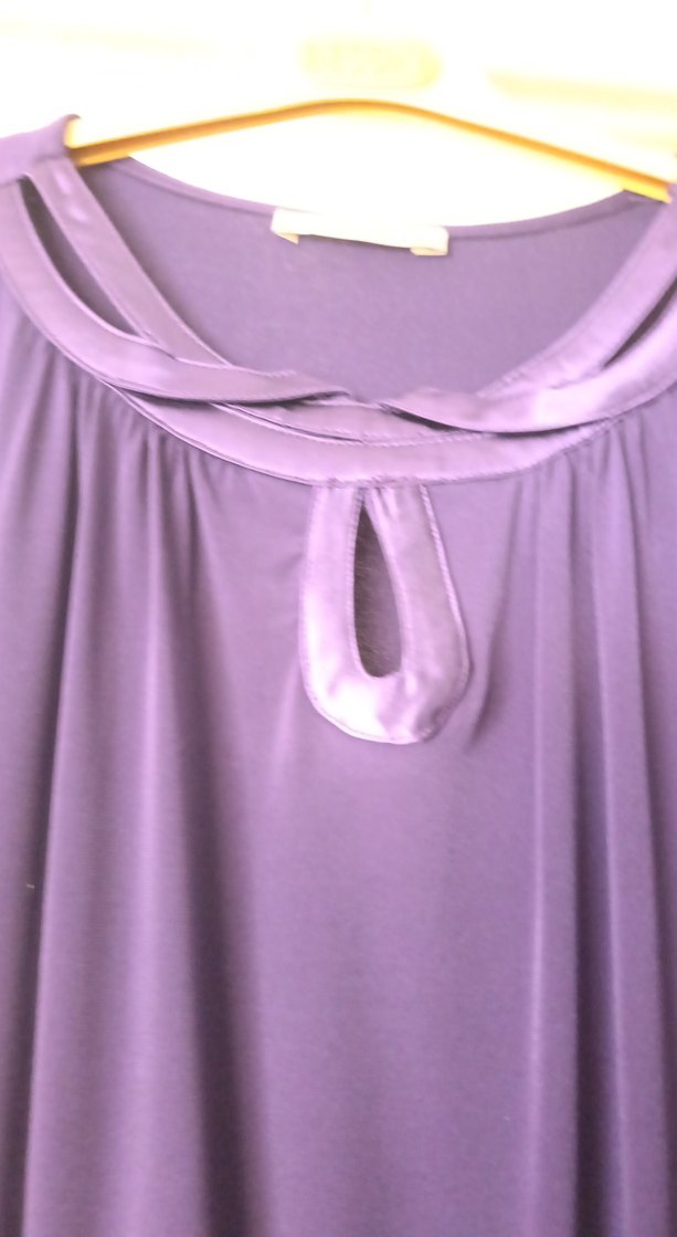 Uzun Mor Gotik Hamile Tunik - Görsel 2