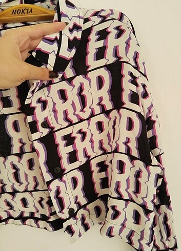 Bershka crop gömlek 