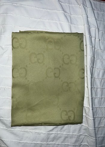 Pastel Mint yeşili jakarlı şal