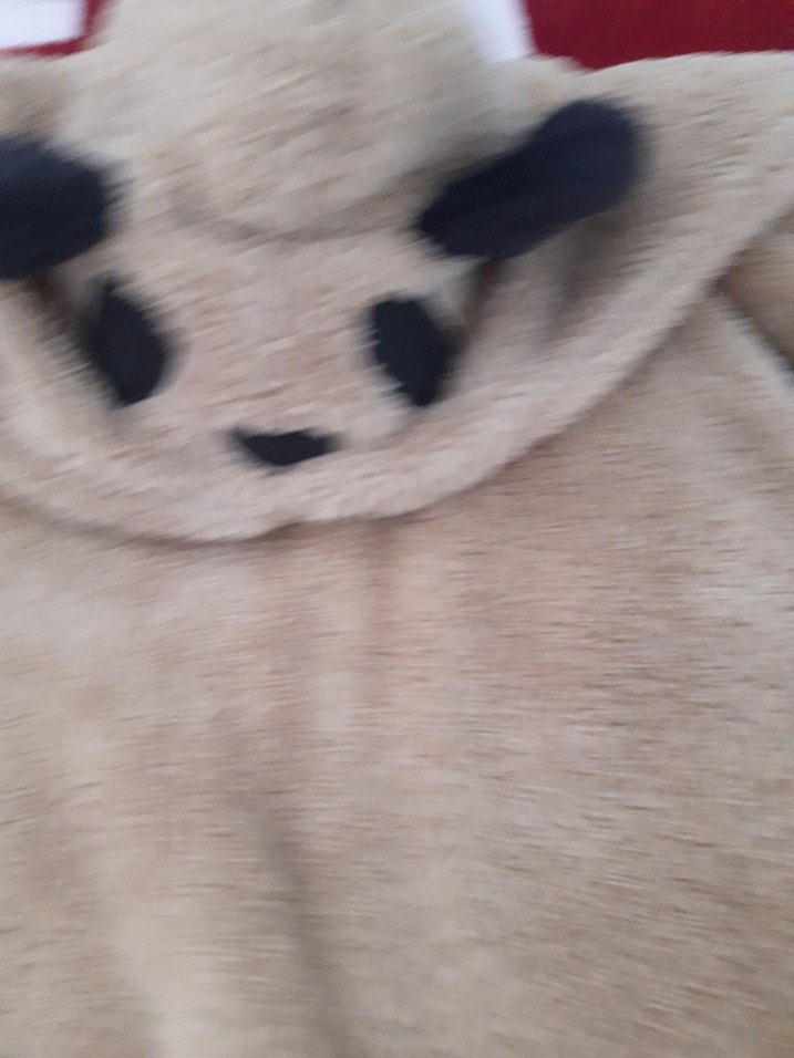 Kız erkek Çocuk Kahverengi Kürklü Kapüşonlu Yelek - Görsel 5