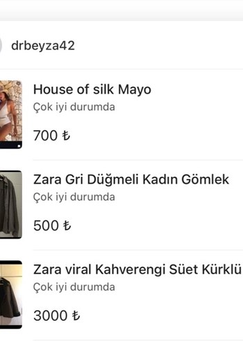 3 ürün