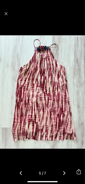 m Beden zara elbise batik desenli