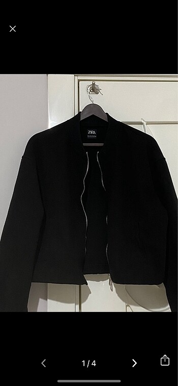 m Beden zara siyah bomber ceket
