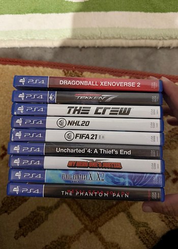 PS4 Oyun Seti: FIFA21, Tekken, Uncharted4 ve Diğerleri