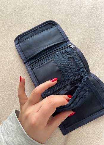 Lacivert kinetix Cüzdan. Cırt Cırtlı, Baskılı - Görsel 4