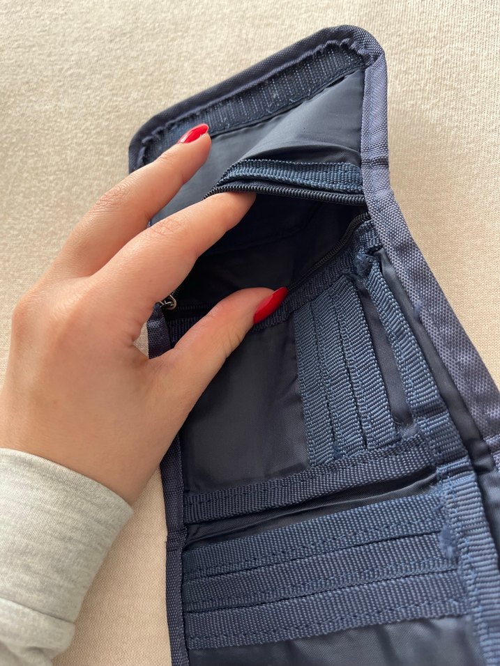 Lacivert kinetix Cüzdan. Cırt Cırtlı, Baskılı - Görsel 5