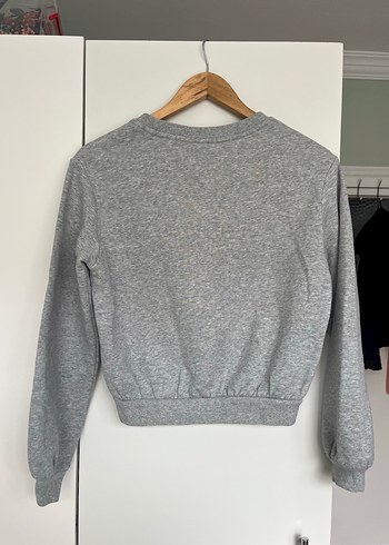 H&M marka XS beden Gri Toronto Baskılı Kadın Sweatshirt - Görsel 6