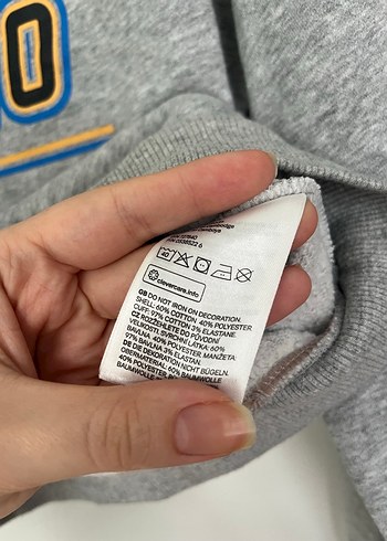 H&M marka XS beden Gri Toronto Baskılı Kadın Sweatshirt - Görsel 5