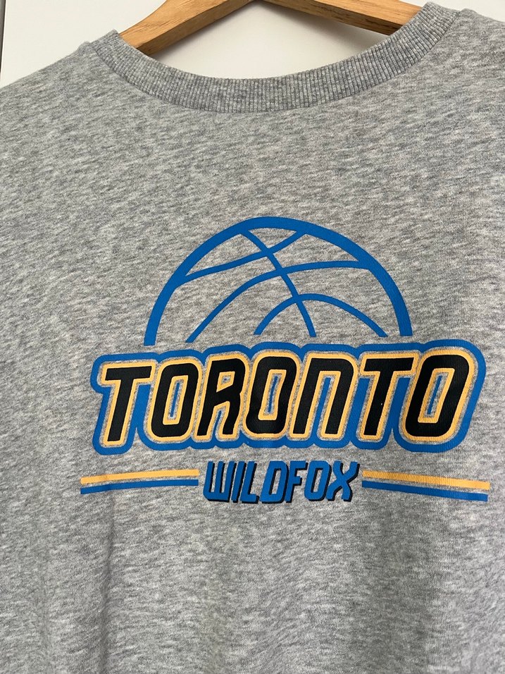 H&M marka XS beden Gri Toronto Baskılı Kadın Sweatshirt - Görsel 2