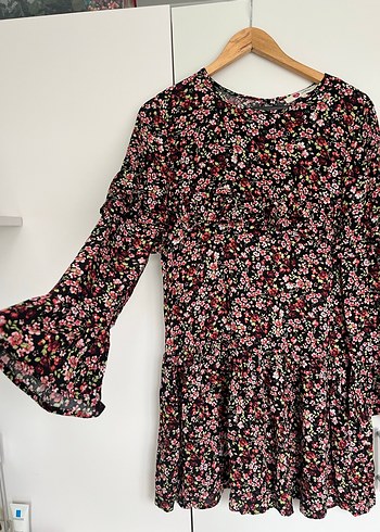 Koton marka S beden Çiçek Desenli Midi Elbise - Görsel 2