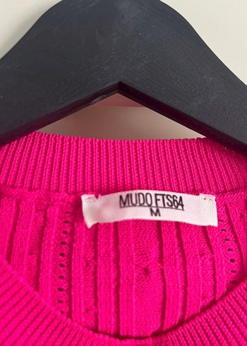Mudo marka M beden Pembe Triko Kadın Uzun Kollu Kazak - Görsel 3