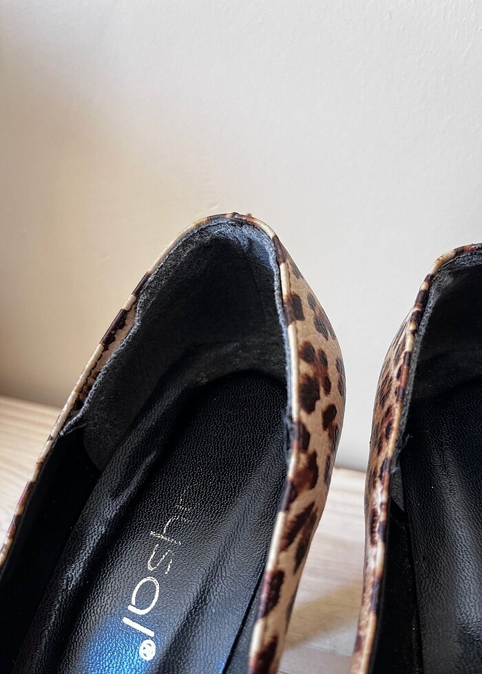 Faysal marka 37 leopar topuklu ayakkabı - Görsel 3