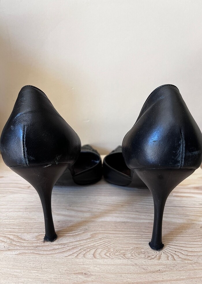 Fellini marka 37 siyah topuklu ayakkabı - Görsel 3