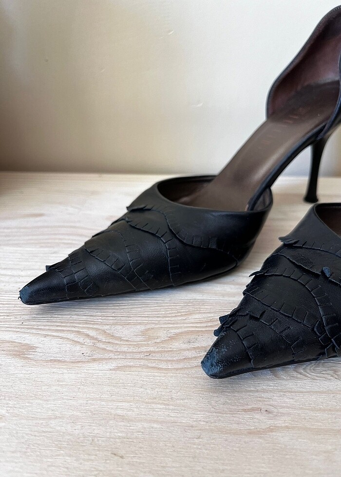 Fellini marka 37 siyah topuklu ayakkabı - Görsel 4