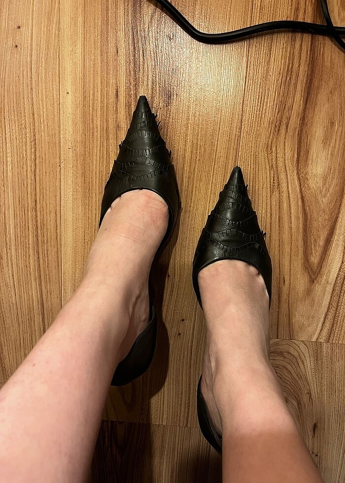 Fellini marka 37 siyah topuklu ayakkabı - Görsel 5