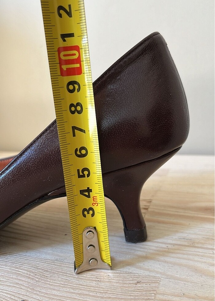 Paco Gil 35 bordo kısa topuk ayakkabı - Görsel 5