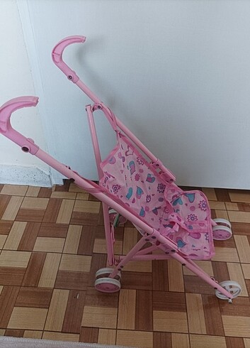 Katlanabilir çocuk oyuncak bebek arabası 