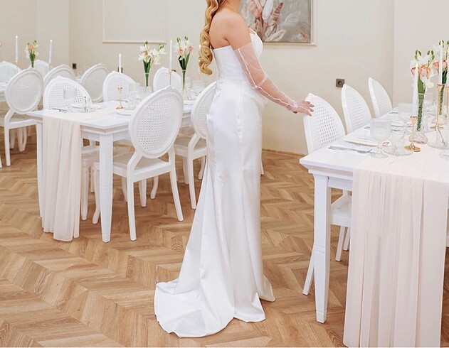 Sangaria dantel nişan nikah elbise