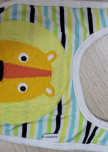 Renkli Nakışlı Bebek mama Önlüğü - Görsel 2