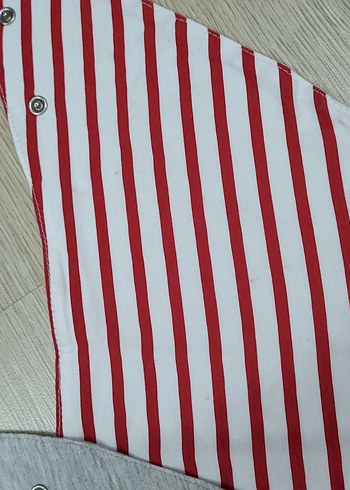 Gri Baskılı Bebek mama Önlüğü - Görsel 3