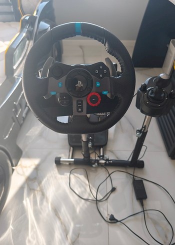 Siyah Oyun Direksiyonu ve Vites Seti ve standı - Görsel 5