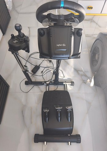 Siyah Oyun Direksiyonu ve Vites Seti ve standı - Görsel 9