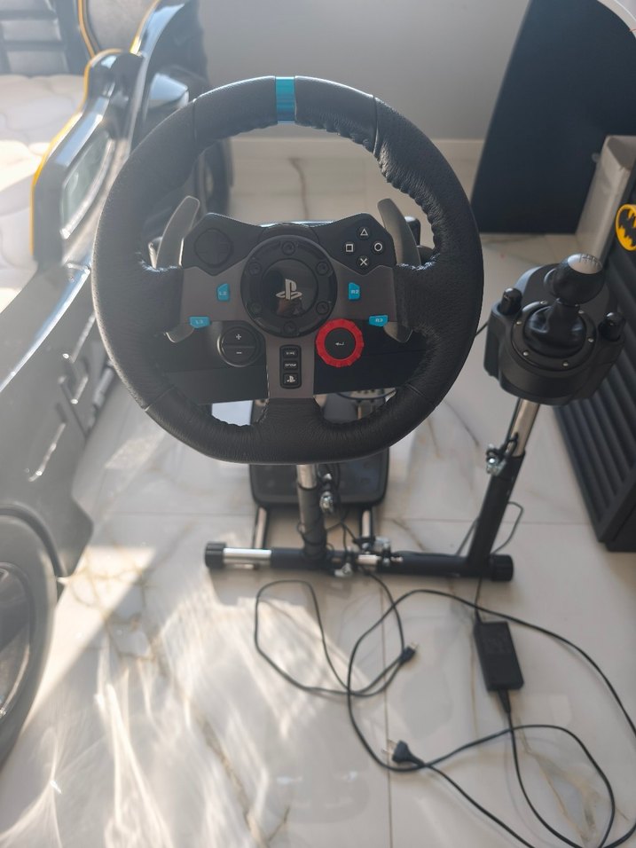 Siyah Oyun Direksiyonu ve Vites Seti ve standı - Görsel 5