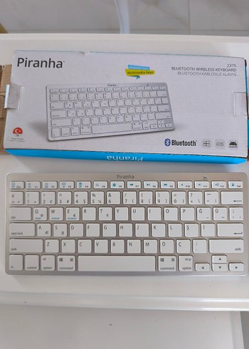 Piranha 2375 Beyaz Bluetooth Kablosuz Klavye - Görsel 3