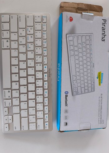 Piranha 2375 Beyaz Bluetooth Kablosuz Klavye - Görsel 2