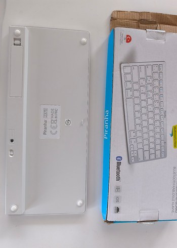Piranha 2375 Beyaz Bluetooth Kablosuz Klavye - Görsel 4