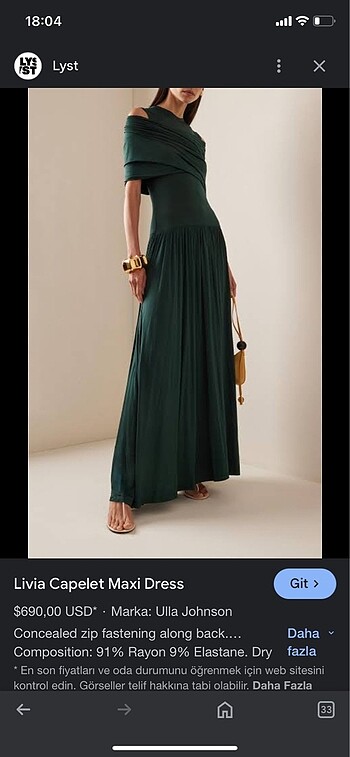 ULLA JOHNSON ELBİSE
